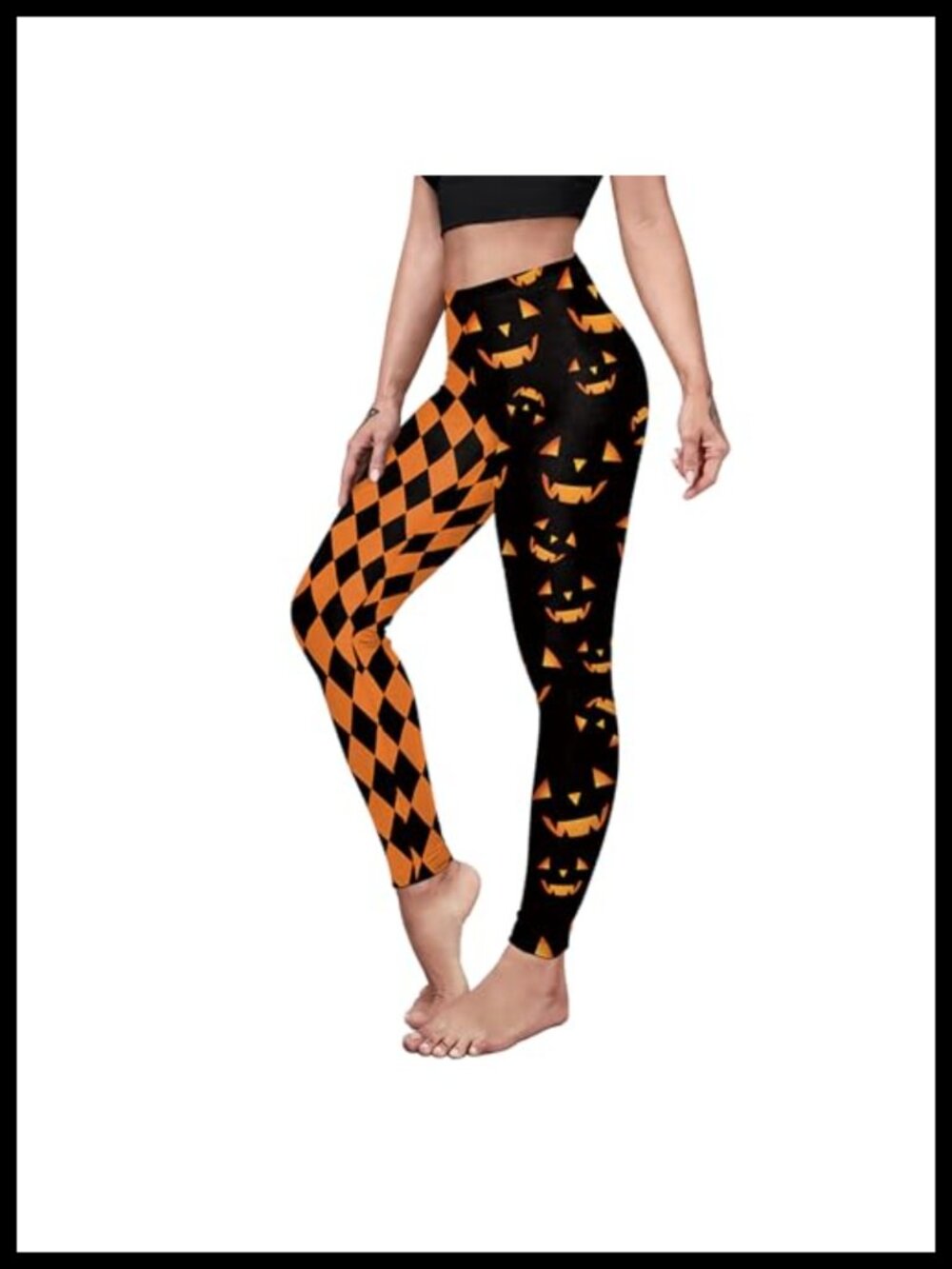Women's Halloween 3D Printed Leggings High Waist Stretchy Yoga Pants